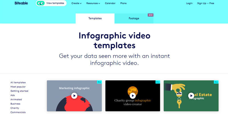 Biteable Website Untuk Membuat Video Infografis
