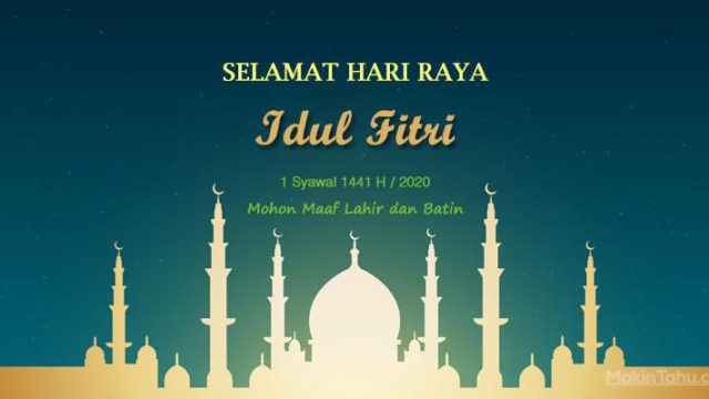 Ucapan Selamat Hari Raya Idul Fitri 1441 H 2020
