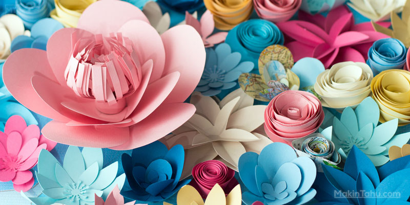 Jenis Kertas Untuk Membuat Paper Flower