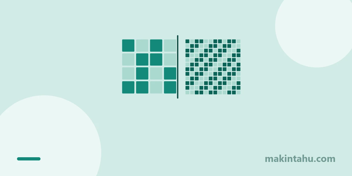 Perbedaan Resolusi Untuk Cetak Dan Untuk Layar